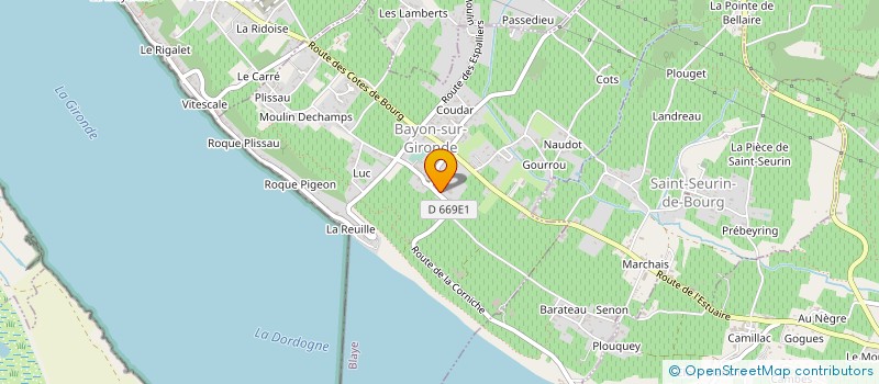 localisation de l'entreprise ASSOCIATION RES. E. LUCAS  PUGNAC