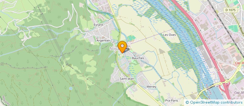 localisation de l'entreprise ASSOCIATION RESEAU 38 à NOYAREY