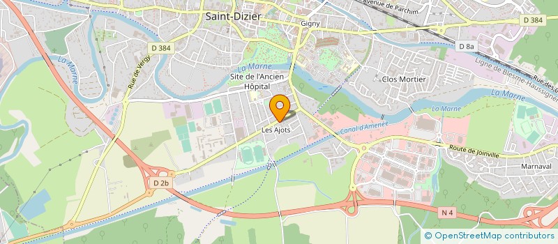 localisation de l'entreprise ASSOCIATION RESEAU ACTIVE - COPE à SAINT-DIZIER