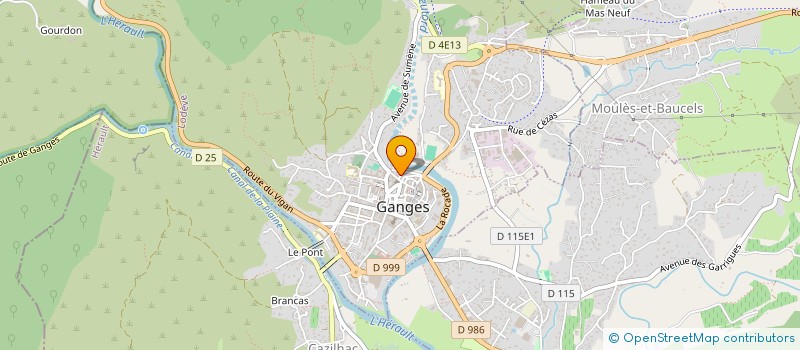 localisation de l'entreprise ASSOCIATION RESEAU D ECHANGES DE SAVOIRS à GANGES