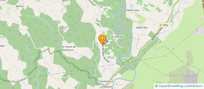 localisation de l'entreprise ASSOCIATION RESERVES DE NATURE - RDN  SAINT-GENEST-DE-BEAUZON