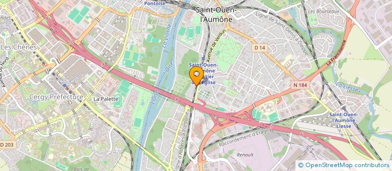 localisation de l'entreprise ASSOCIATION RESIDANT BLANCHE DE CASTILLE  SAINT-OUEN-L'AUMONE