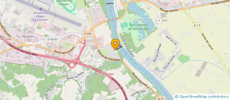 localisation de l'entreprise ASSOCIATION RESIDENCE BELLEVUE  LE PASSAGE