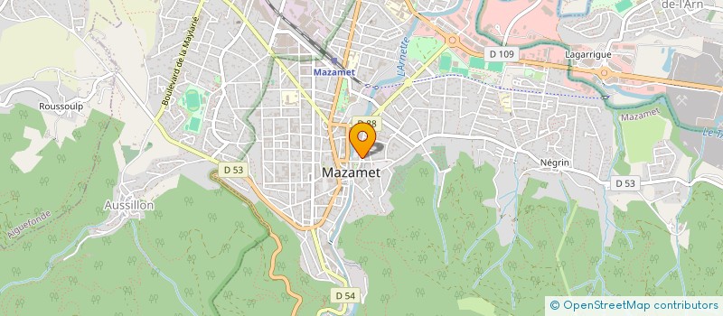 localisation de l'entreprise ASSOCIATION RESIDENCE DE JEUNES NOTRE DAME ACCEUIL ET HABITAT DE JEUNES TRAVAILLEURS  MAZAMET