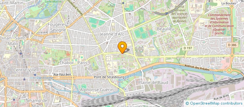 localisation de l'entreprise ASSOCIATION RESO 5  RENNES