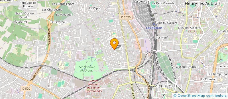 localisation de l'entreprise ASSOCIATION RESO (RESEAU D'ECHANGES SOLIDAIRES DE L'ORLEANAIS) DES QUARTIERS NORD D'ORLEANS à ORLEANS