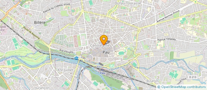 localisation de l'entreprise ASSOCIATION  RESODANSE à PAU