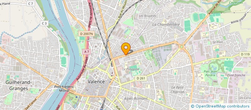 localisation de l'entreprise ASSOCIATION RESSOURCE DROIT INSERTION EDUCATION à VALENCE