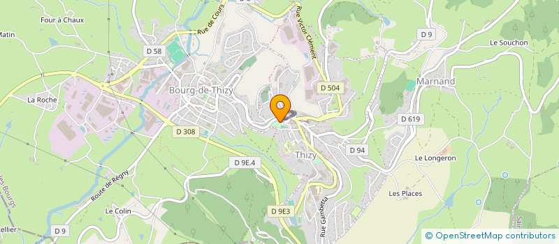 localisation de l'entreprise ASSOCIATION RESSOURCERIE ET COMPAGNIE à THIZY-LES-BOURGS