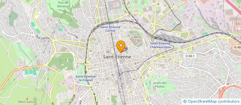 localisation de l'entreprise ASSOCIATION RESTAURANT LA COMPASSION  SAINT-ETIENNE