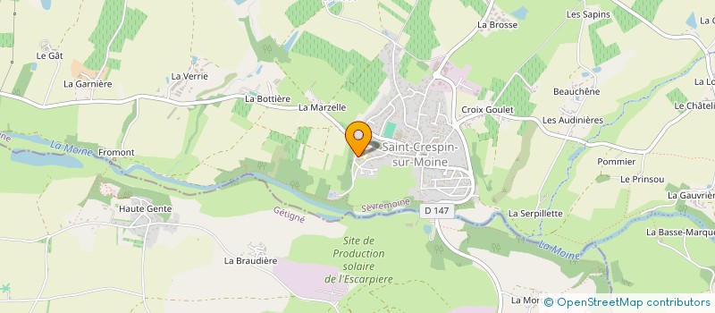 localisation de l'entreprise ASSOCIATION RESTAURANT SCOLAIRE à SEVREMOINE
