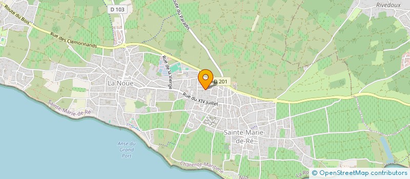 localisation de l'entreprise ASSOCIATION RETHAISE DE SECOURISME ET DE SAUVETAGE AQUATIQUE (ARSSA)  SAINTE-MARIE-DE-RE