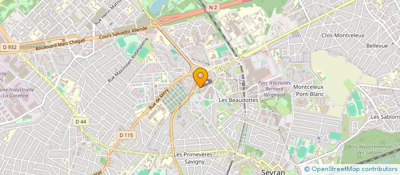 localisation de l'entreprise ASSOCIATION RETOUR AU TRAVAIL à SEVRAN