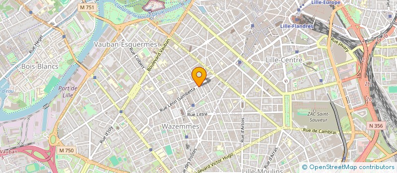 localisation de l'entreprise ASSOCIATION RETRAVAILLER NORD PDC à LILLE