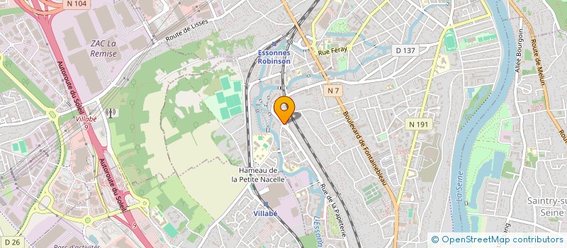 localisation de l'entreprise ASSOCIATION RETROBUS ESSONNE  CORBEIL-ESSONNES
