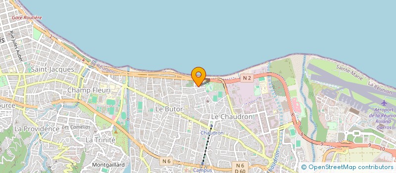 localisation de l'entreprise ASSOCIATION REUNI A NOU à SAINT-DENIS