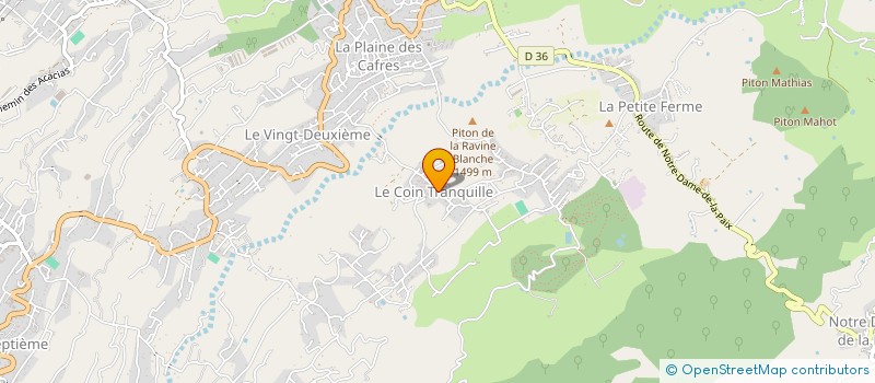 localisation de l'entreprise ASSOCIATION REUNIONNAISE DE CANYONISME ET DE TUNNEL DE LAVE  LE TAMPON