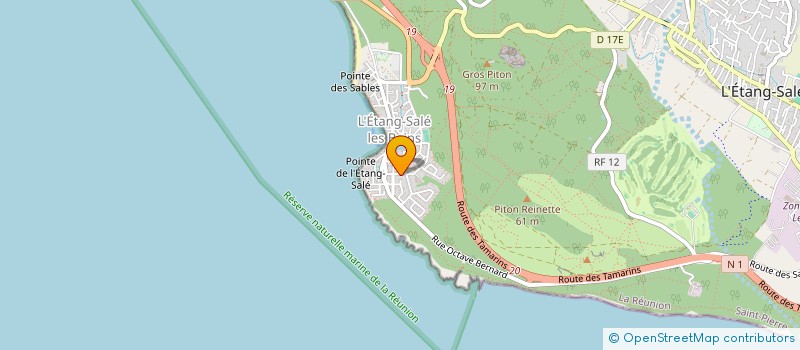 localisation de l'entreprise ASSOCIATION REUNIONNAISE DE COOPERATION HUMANITAIRE EDUCATIVE ET SOCIALE - OCEAN INDIEN  SAINT-DENIS