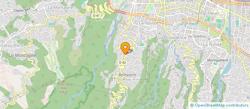 localisation de l'entreprise ASSOCIATION REUNIONNAISE DES ETUDIANTS EN SOINS INFIRMIERS à SAINT-DENIS