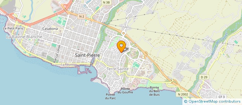 localisation de l'entreprise ASSOCIATION REUNIONNAISE DES ETUDIANTS EN SOINS INFIRMIERS DU SUD à SAINT-PIERRE