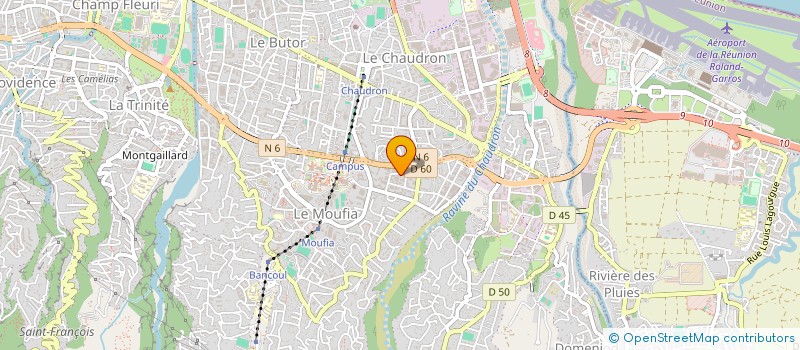 localisation de l'entreprise ASSOCIATION REUNIONNAISE POUR LA LIBRE EXPRESSION ET LES ECHANGES  SAINT-DENIS