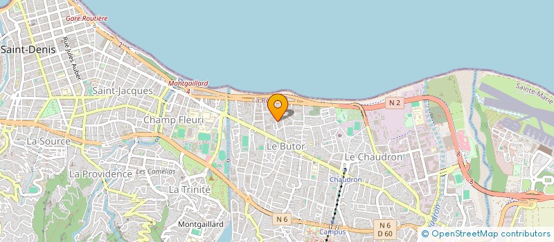 localisation de l'entreprise ASSOCIATION REUNIONNAISE POUR LA MEDIATION ET L'INTEGRATION SOCIALE à SAINT-DENIS