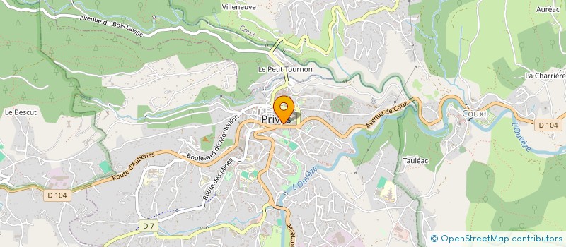localisation de l'entreprise ASSOCIATION REUSSIR L'INSERTION à PRIVAS