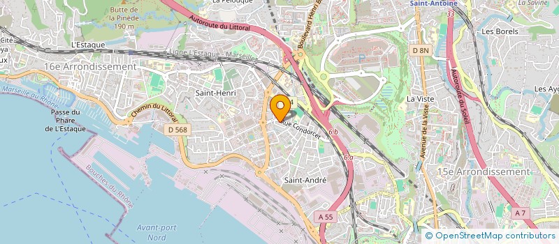 localisation de l'entreprise ASSOCIATION REUSSIR UN AVENIR PROFESSIONNEL EN MUSIQUE à MARSEILLE
