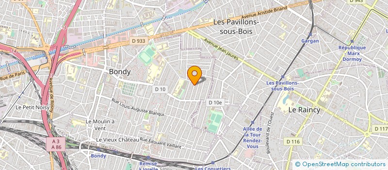 localisation de l'entreprise ASSOCIATION REV  BONDY