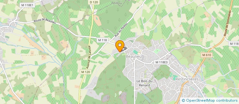 localisation de l'entreprise ASSOCIATION REVE à BEAULIEU