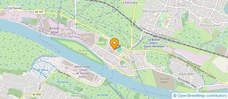 localisation de l'entreprise ASSOCIATION 'REVE DE MER'  INDRE