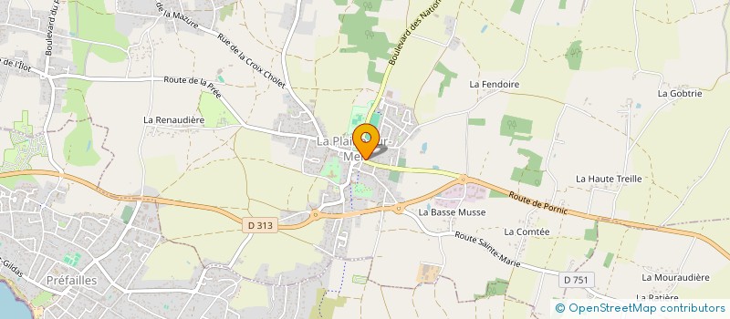 localisation de l'entreprise ASSOCIATION REVEIL PLAINAIS à LA PLAINE-SUR-MER