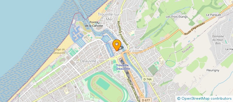 localisation de l'entreprise ASSOCIATION REVEILLE TOI  DEAUVILLE