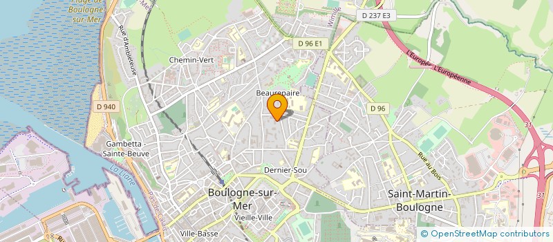 localisation de l'entreprise ASSOCIATION REVELATIONS à BOULOGNE-SUR-MER