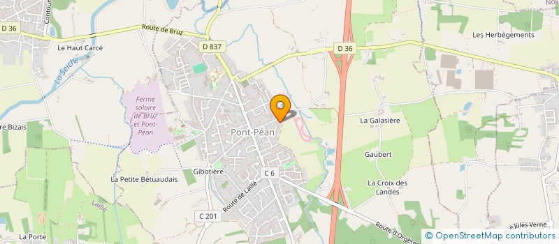 localisation de l'entreprise ASSOCIATION REVES DE LUMIERES  PONT-PEAN