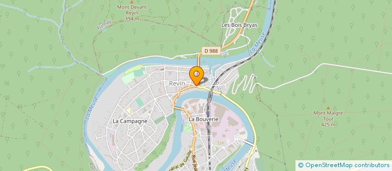 localisation de l'entreprise ASSOCIATION REVINOISE D'AIDE A LA PERSONNE  REVIN