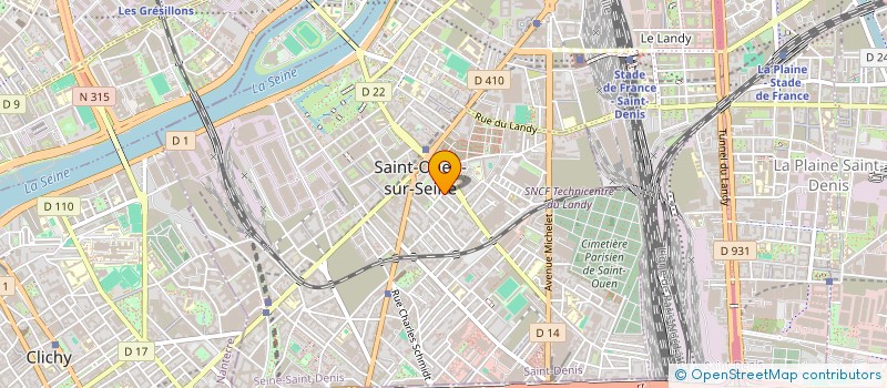 localisation de l'entreprise ASSOCIATION REZO SERVICES à SAINT-OUEN-SUR-SEINE