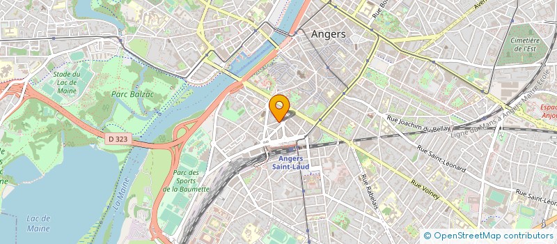 localisation de l'entreprise ASSOCIATION RFD OUEST à ANGERS