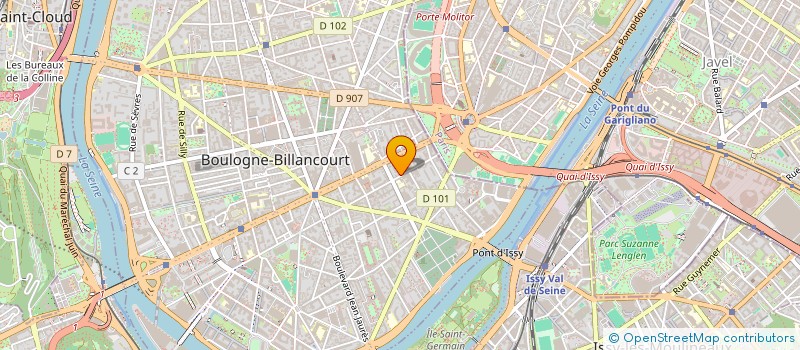 localisation de l'entreprise ASSOCIATION RHIN & DANUBE à BOULOGNE-BILLANCOURT
