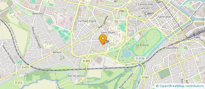 localisation de l'entreprise ASSOCIATION RHIN ET DANUBE à CAEN