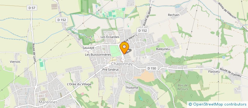 localisation de l'entreprise ASSOCIATION RHODANIENNE POUR L'INCLUSION DES ENFANTS SOURDS - ACTION CODEUR à CHAPONNAY