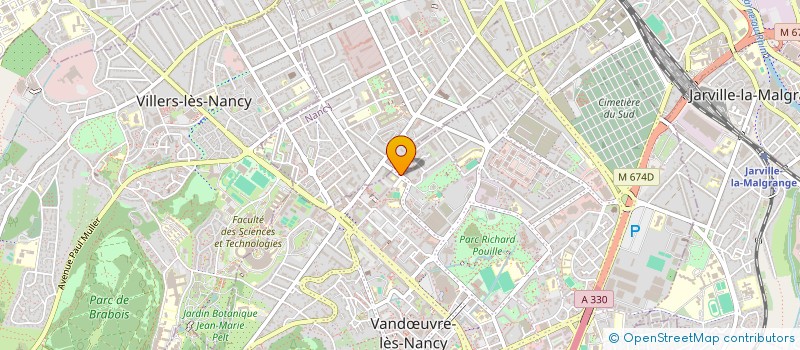 localisation de l'entreprise ASSOCIATION RICOCHET  VANDUVRE-LES-NANCY