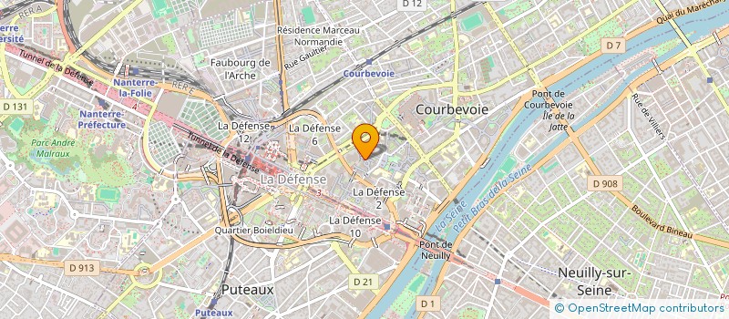 localisation de l'entreprise ASSOCIATION RIE LE CARRE à COURBEVOIE
