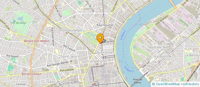 localisation de l'entreprise ASSOCIATION RIO MAVUBA-FRANCE-LES ORPHELINS DE MAKALA  BORDEAUX