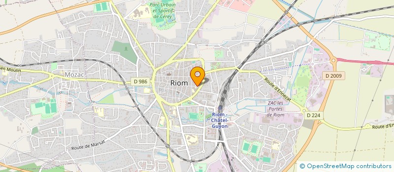 localisation de l'entreprise ASSOCIATION RIOM CINEMAGE à RIOM