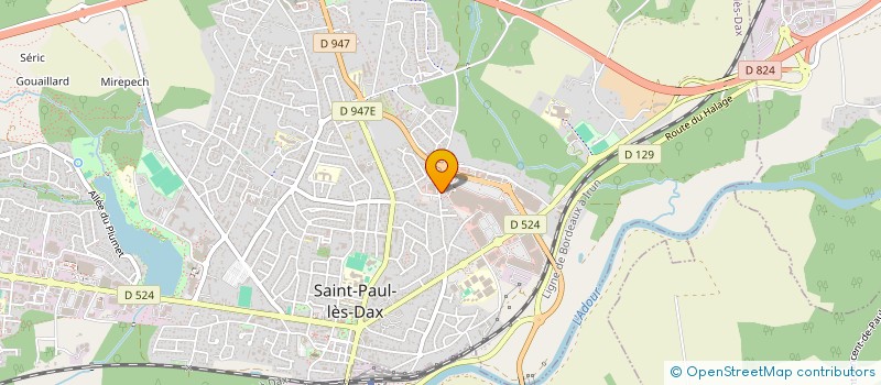 localisation de l'entreprise ASSOCIATION RIVAGES à SAINT-PAUL-LES-DAX