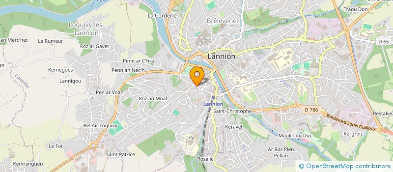 localisation de l'entreprise ASSOCIATION RIVE GAUCHE à LANNION