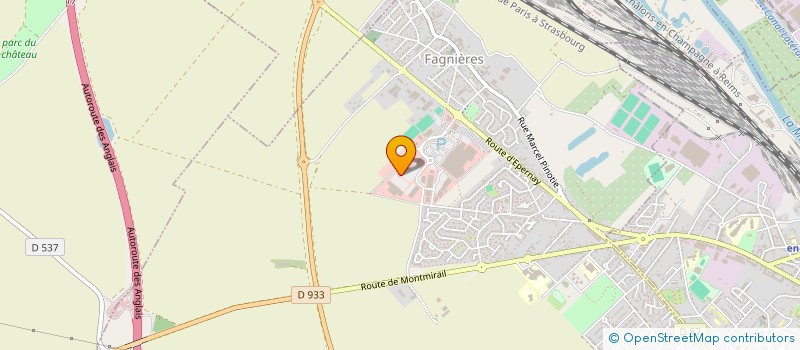 localisation de l'entreprise ASSOCIATION RIVE GAUCHE DEVELOPPEMENT-CENTRE OUEST  FAGNIERES