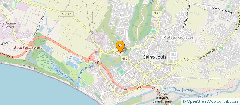 localisation de l'entreprise ASSOCIATION RIVIEROISE DES AMIS DU CHIEN  SAINT-LOUIS