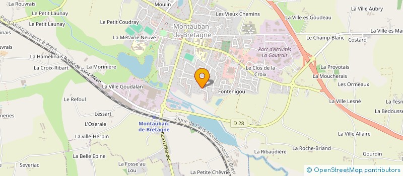 localisation de l'entreprise ASSOCIATION ROAZHON RACING TEAM  MONTAUBAN-DE-BRETAGNE